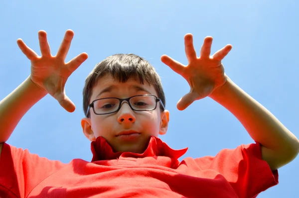 Cielo infantil y azul — Foto de Stock