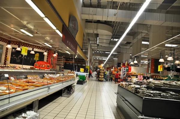 Carrefour Estambul, sección de delicatessen — Foto de Stock