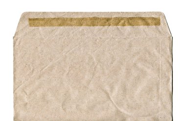 Beyaz arka planda kahverengi ve bej renkli posta zarfları. Şirket yazışmalarında kullanılabilir.