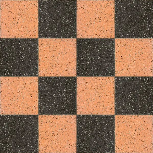 Black End Orange Colored Square Paving Stone Tiled Stone Seamless — Stock Photo, Image