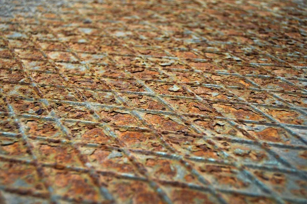 Roestig Metalen Plaat Oppervlak Rusty Metalen Textuur Achtergrond — Stockfoto