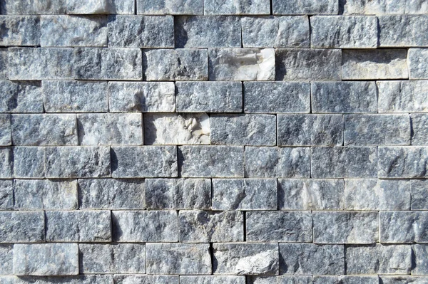 長方形の青い大理石の壁のテクスチャの背景をカットすることができます タイルのシームレスなラインアップ — ストック写真