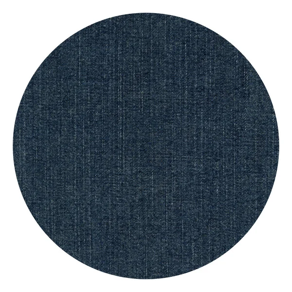 Calça Algodão Jeans Azul Sem Costura Redonda Tecido Textura Fundo — Fotografia de Stock