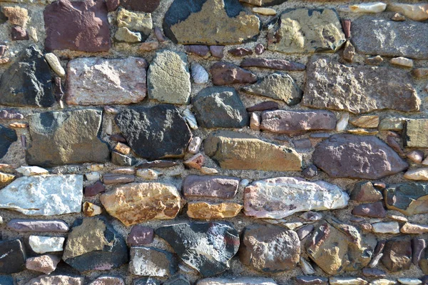 Robuste Beige Und Lila Geschliffene Steinmauer Gut Für Hintergründe Nahtlos — Stockfoto