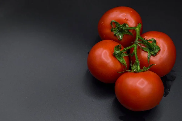 Frisch Geschmackvolle Tomaten Alle Bio Tomaten Frische Rote Bio Tomaten — Stockfoto