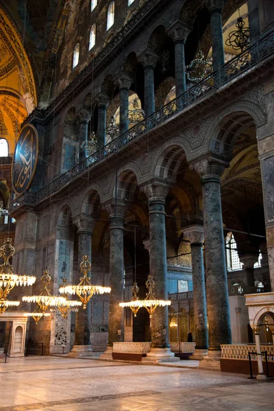 Hagia Sophia Museu Basílica Histórica Mesquita Istambul Foi Construído Pelo — Fotografia de Stock