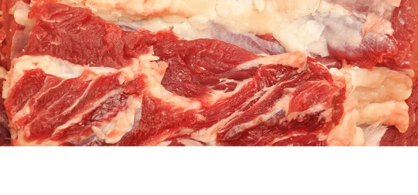 Viande Bœuf Crue Très Fraîche Propre Viande Rouge Crue Textur — Photo