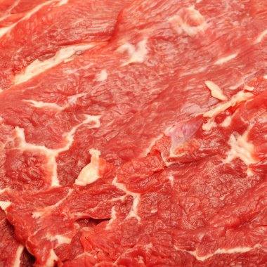 Taze taze kırmızı et, çiğ kırmızı et dokusu.