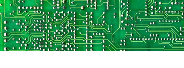 High Tech Electronic Circuit Board Detail Background Shot — Stock Photo, Image