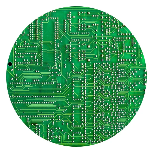 High Tech Electronic Circuit Board Detail Background Shot — Stock Photo, Image