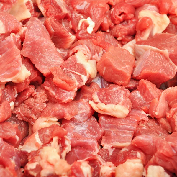 新鮮な赤肉の牛肉 生の赤肉のテクスチャをきれいにする — ストック写真