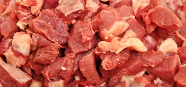 Clean Very Fresh Red Raw Meat Beef Raw Red Meat — Fotografia de Stock