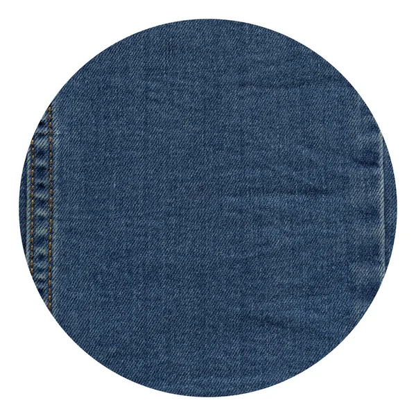 Couture Bleu Denim Coton Jeans Texture Tissu Fond Papier Peint — Photo