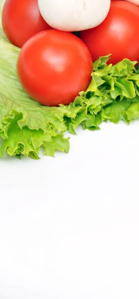 Ассортимент Органических Свежих Здоровых Овощей Выделенных Белом Фоне — стоковое фото