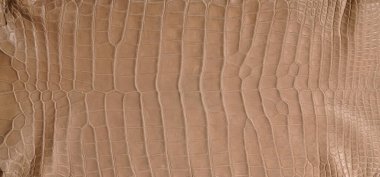 Çok lüks bir timsah derisi. Tekstil endüstrisinde kullanılır.