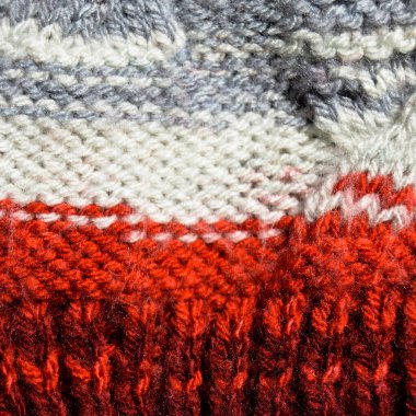 Yünden desenli kumaş. El yapımı kumaş rengi yün arkaplan dokusu