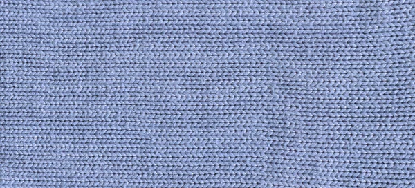 Tissu Motif Laine Tissu Tricoté Main Laine Bleue Texture Fond — Photo