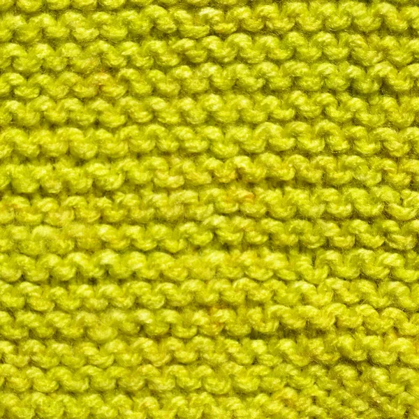 Musterstoff Aus Wolle Handgestrickt Stoff Grüne Wolle Hintergrund Textur — Stockfoto