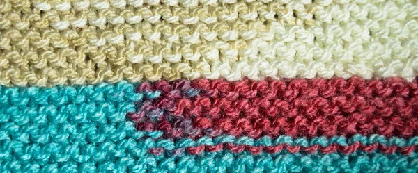 Vzor Tkaniny Vlny Ručně Pletené Tkaniny Barevné Vlněné Pozadí Textury — Stock fotografie