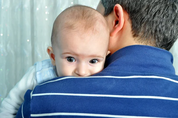 Father and cute baby — Stock Photo, Image
