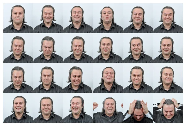 Expressões faciais — Fotografia de Stock