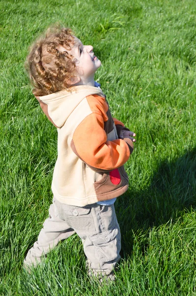 Child looking up — Stock Photo, Image