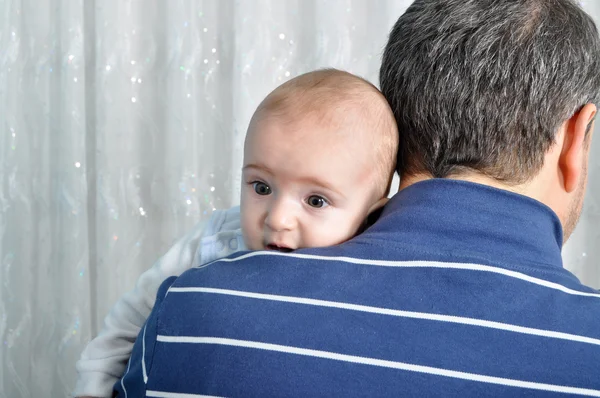 Father and cute baby — Stock Photo, Image