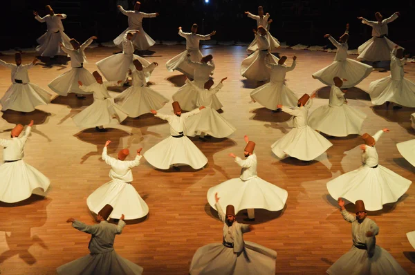 Mevlana dervishes dança — Fotografia de Stock