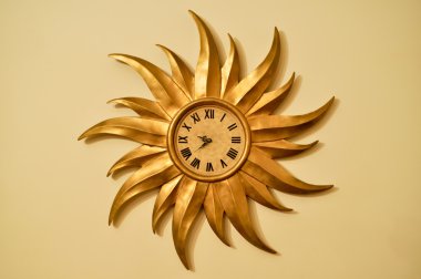 Sun clock clipart