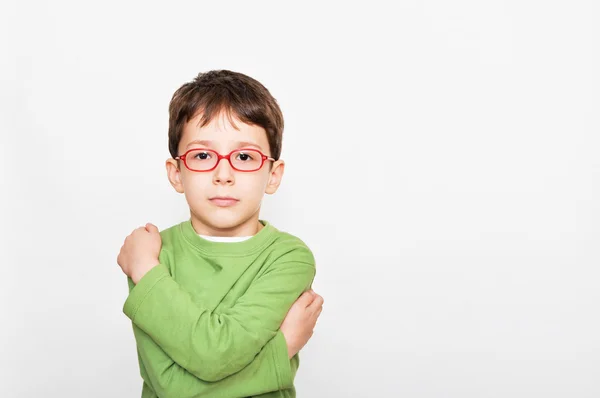 Expresión facial de niño de 6 años — Foto de Stock