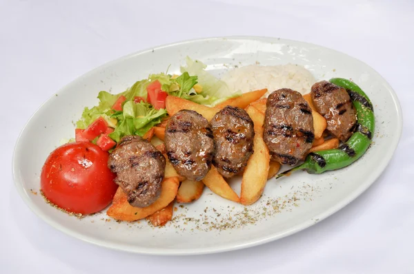 Carne cocida, albóndigas a la parrilla — Foto de Stock