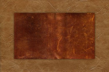 Taklit sığır derisi bej ve kahverengi desen yakın plan, herhangi bir tasarım çalışması için kullanışlı arka plan