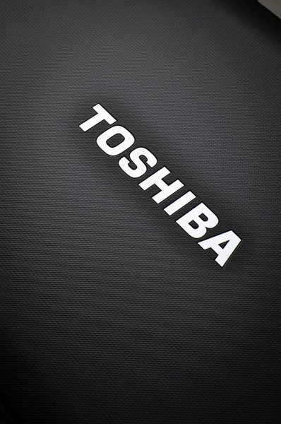 Toshiba laptop logosu — Stok fotoğraf