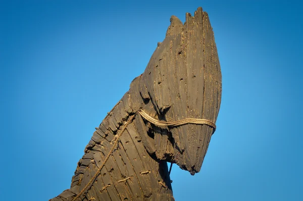 Cavalo de Tróia de madeira — Fotografia de Stock