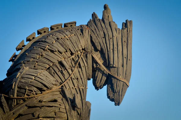 Cavalo de Tróia de madeira — Fotografia de Stock
