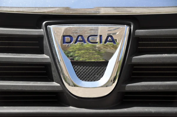 Dacia metal logo — Zdjęcie stockowe