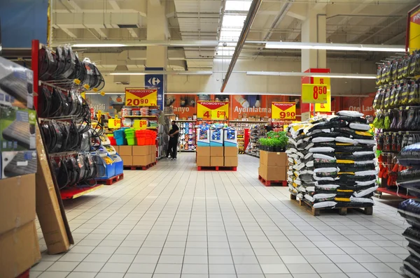 Carrefour Istanbul, supermarket — Stock Photo, Image