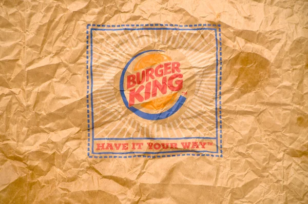 Logotipo do rei hambúrguer — Fotografia de Stock