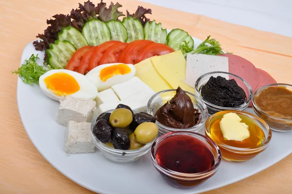Delicious breakfast plate Stock Photo