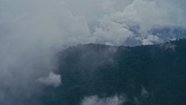 Vista sulle montagne al Parco Nazionale Doi Pui Chiang Mai — Video Stock