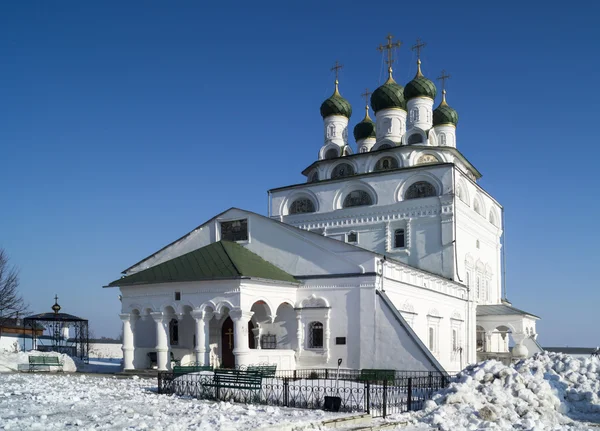 Bogoyavlenskiy 大教堂在男修道院在市 Mstyora(1687-168 — 图库照片