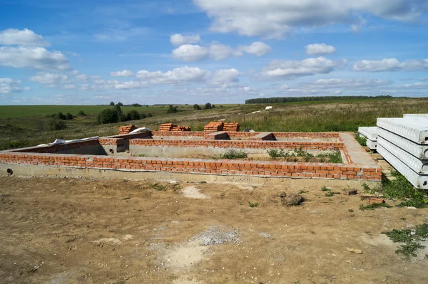 Inicie a construção do novo edifício — Fotografia de Stock