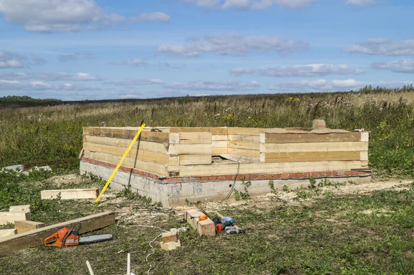 Bouw van de houten premiseses — Stockfoto