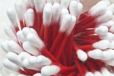 Tıp steril ile pamuk yün sticks