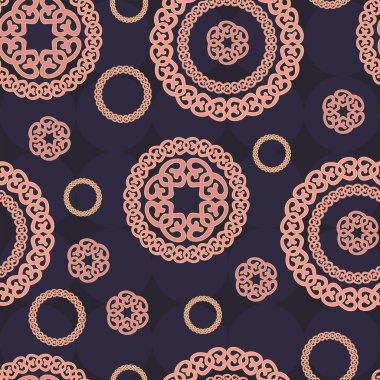 원형 장식으로 완벽 한 패턴