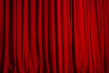 theatre curtain of red velvet