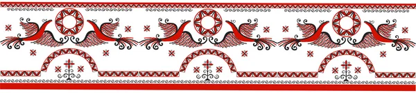Mezensky oiseau de feu rouge — Image vectorielle