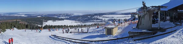Winter sports area in the Ore Mountains — Stock Photo, Image