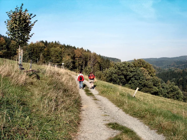 Wandern im Herbst — Stockfoto