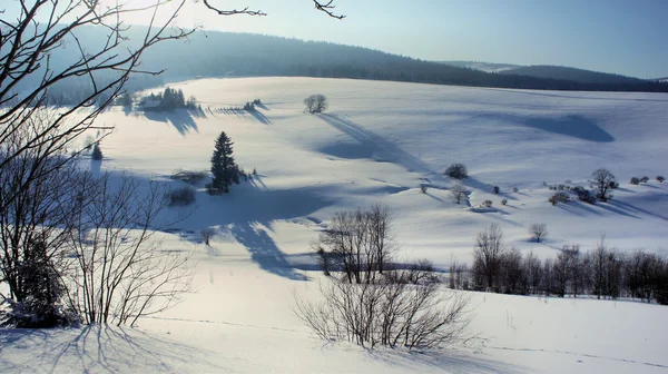 A snowy valley — Stock Photo, Image